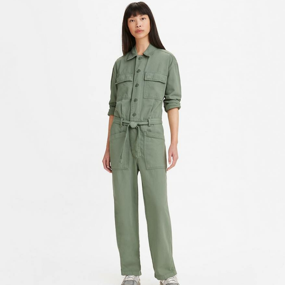 NWT Levi's Army Green, Baggy, Utility, Streetwear "Surplus Jumpsuit", Women's XS